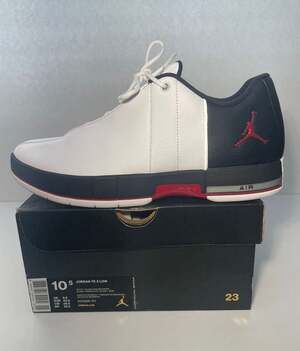 Nike Jordan Team Elite 2 Low White/Black-Gym Red AO1696 101 Sz 10.5 New in Box